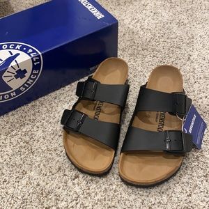Brand New Black 7-7.5 (38) Arizona Birkenstock